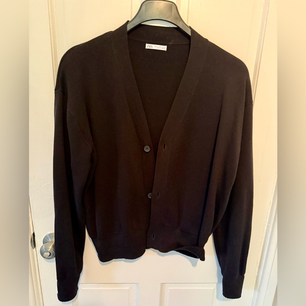 Zara Dark Knit Cardigan